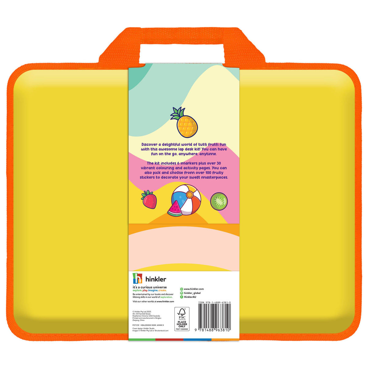 Tutti Frutti Colouring Set with Lap Desk