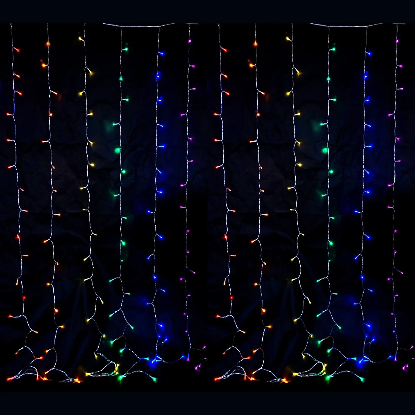 360 LED Multi Colour Curtain Lights 5m x 2.5m | Indoor & Outdoor Christmas Curtain Lights
