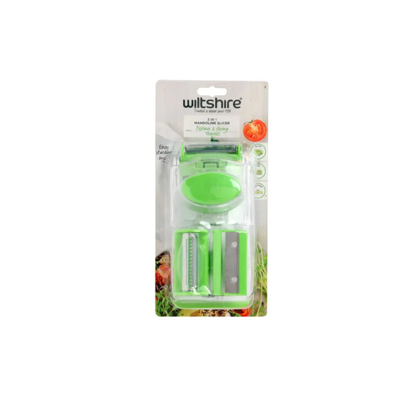 Wiltshire 3-in-1 Mandoline Slicer – Peel, Slice & Julienne Vegetables