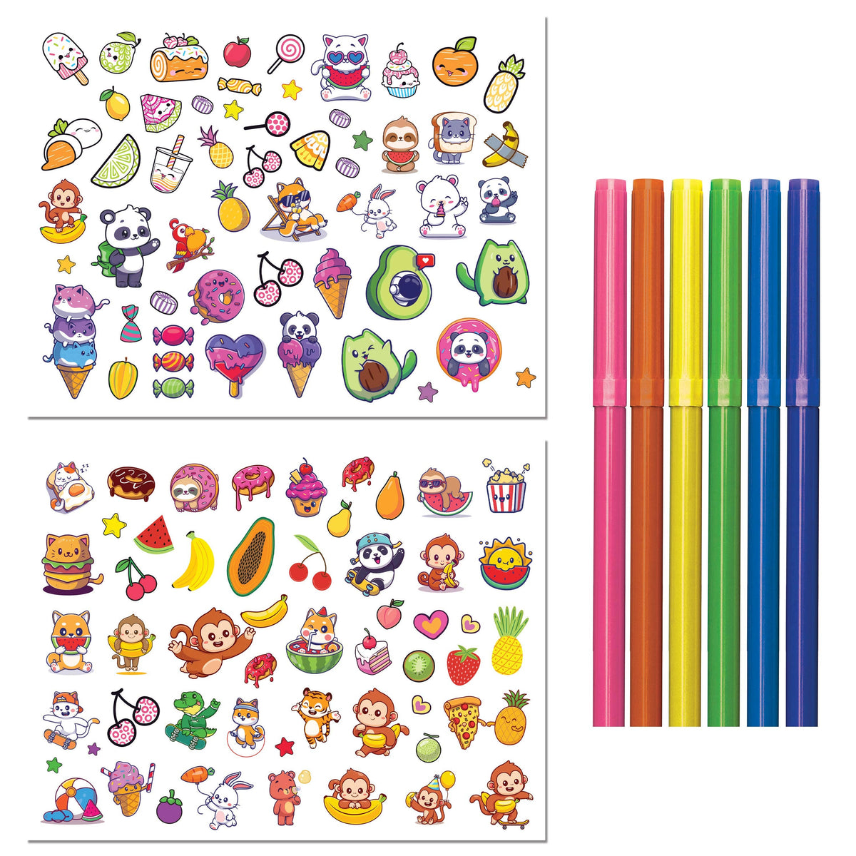 Tutti Frutti Colouring Set with Lap Desk