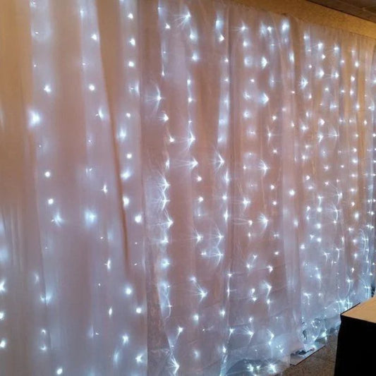 200 LED Curtain Fairy Lights | Indoor & Outdoor Christmas Curtain Lights