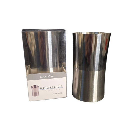 Boutique Marlow Bathroom Tumbler | Stainless Steel Toothbrush Holder & Bathroom Cup