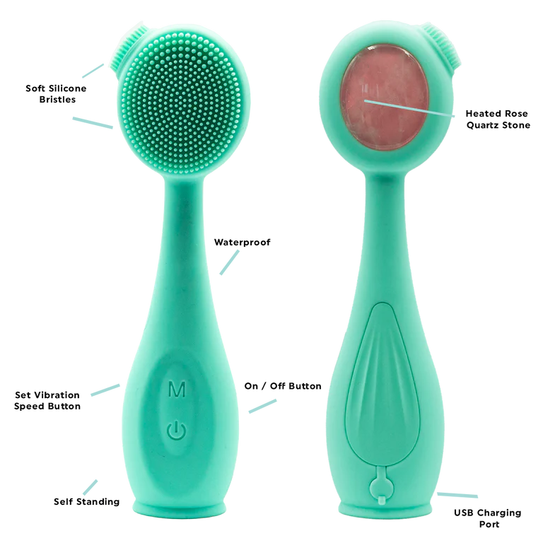 Rose Quartz Ultrasonic Cleansing Wand