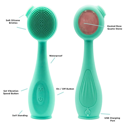 Rose Quartz Ultrasonic Cleansing Wand