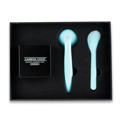 Carbon Coco Original Magnetic Charcoal Face Mask Kit | Deep Cleansing Magnetic Mask with Applicator & Magnetic Remover