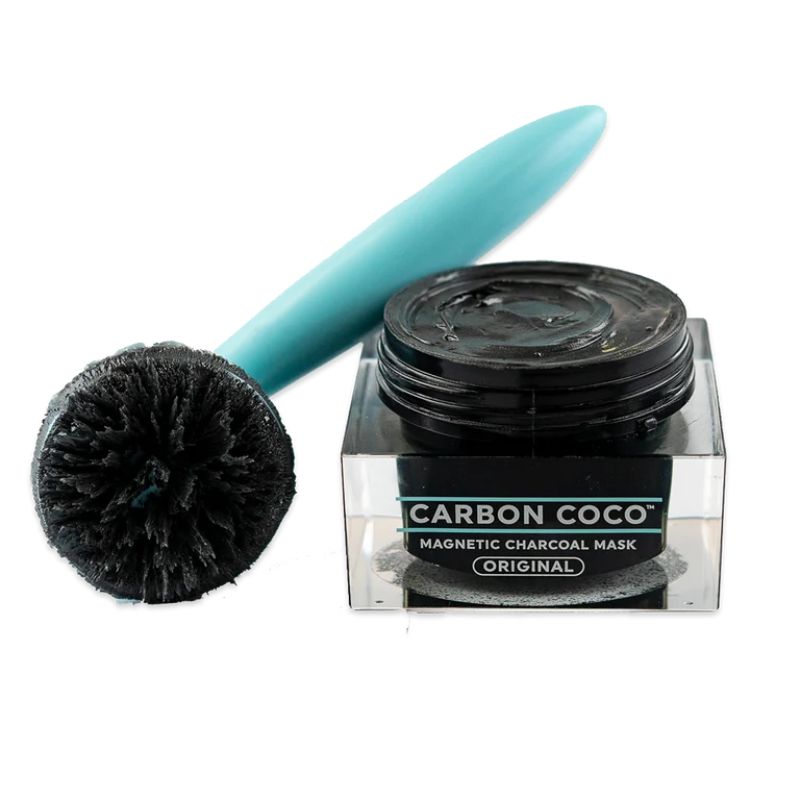 Carbon Coco Original Magnetic Charcoal Face Mask Kit | Deep Cleansing Magnetic Mask with Applicator & Magnetic Remover