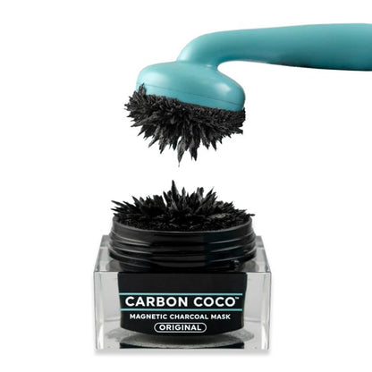 Carbon Coco Original Magnetic Charcoal Face Mask Kit | Deep Cleansing Magnetic Mask with Applicator & Magnetic Remover