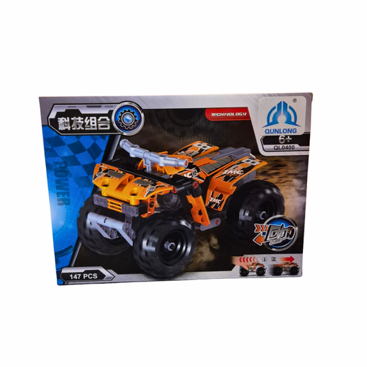 Technology 2-in-1 Hot Rod & Vehicle Building Set – 169 Pieces | QL0403