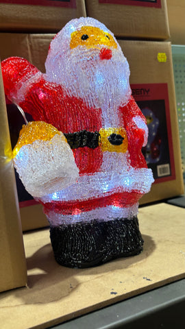 Acrylic Santa Light Up