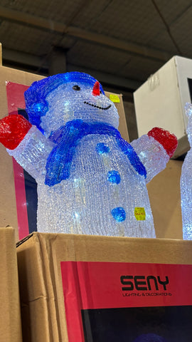 Acrylic Snowman Light Up