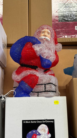 Acrylic Santa Light Up