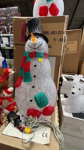 Acrylic Large Snowman Light Up