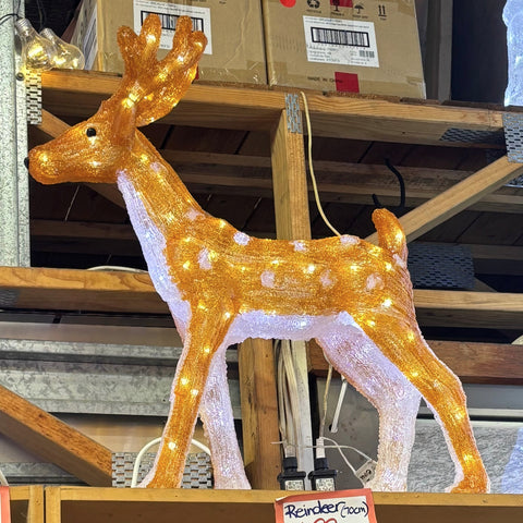 Acrylic Outdoor Lightup Reindeer 70cm