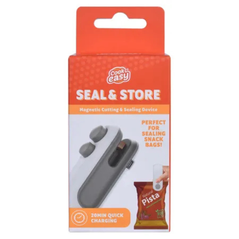 Cook Easy Seal & Store | Rechargeable Magnetic Bag Sealer & Cutter