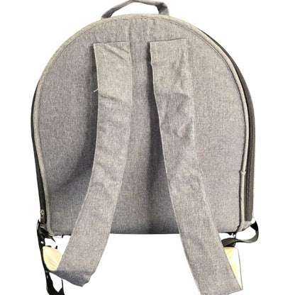 Quirky Bubba Portable Baby Bassinet Backpack | Foldable Travel Cot with Toy Arch | Grey