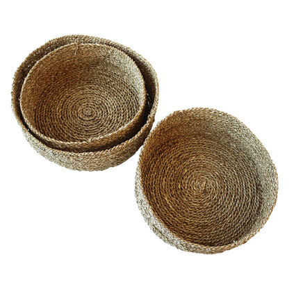 Birch + Ash Natural Seagrass Nesting Basket Set – Set of 3