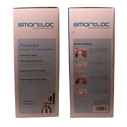 Smartloc Corner Rack 2 Shelves – Vacuum Suction Bathroom Storage