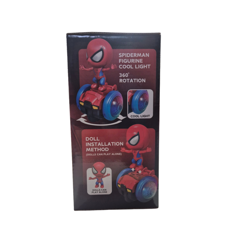 Super Spider Car – Light-Up 360° Rotating Toy