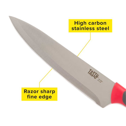 Tasty 15-Piece Soft Grip Knife Set with Block