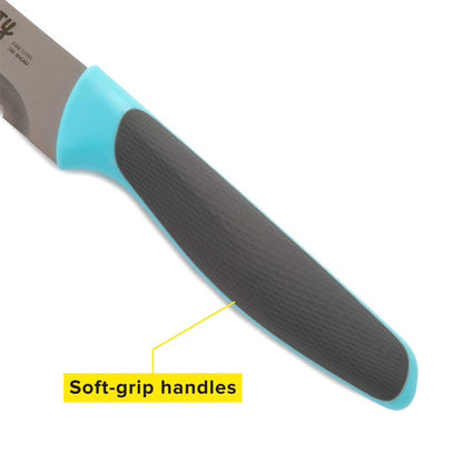 Tasty 15-Piece Soft Grip Knife Set with Block