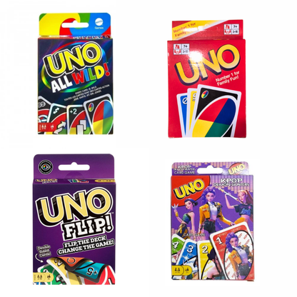 UNO Card Games | Assorted Styles – Classic, All Wild!, Flip! & K-Pop Demon Hunters