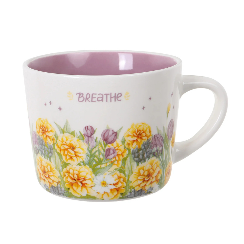Wiltshire 'Breathe' Printed Mug 400ml