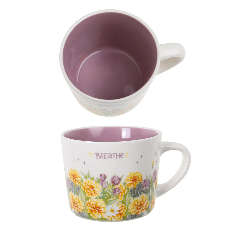 Wiltshire 'Breathe' Printed Mug 400ml