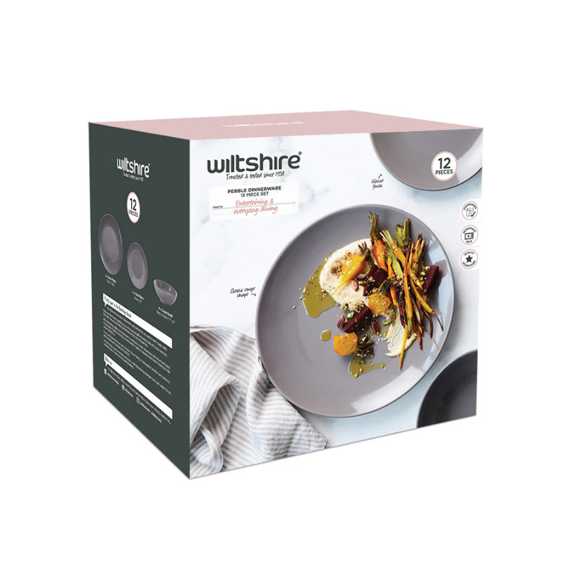 Wiltshire Pebble Dinnerware 12 Piece Set