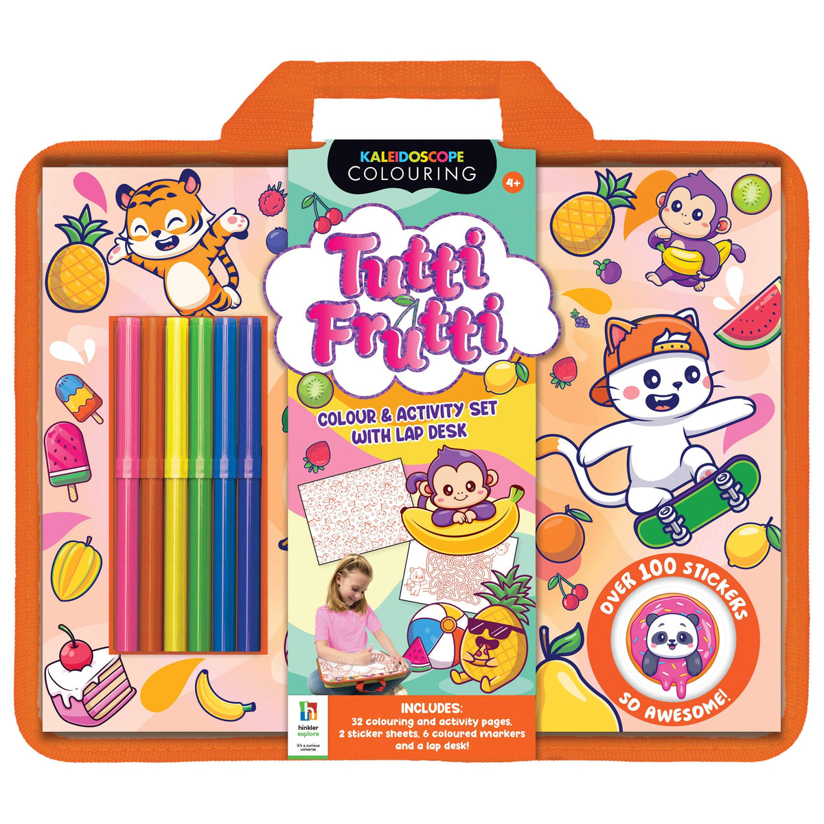 Tutti Frutti Colouring Set with Lap Desk