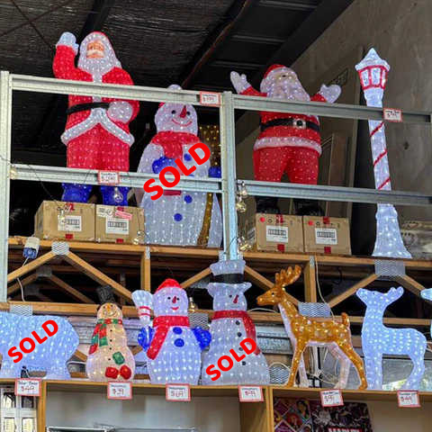 Lots and Lots of Light Up Christmas Statues