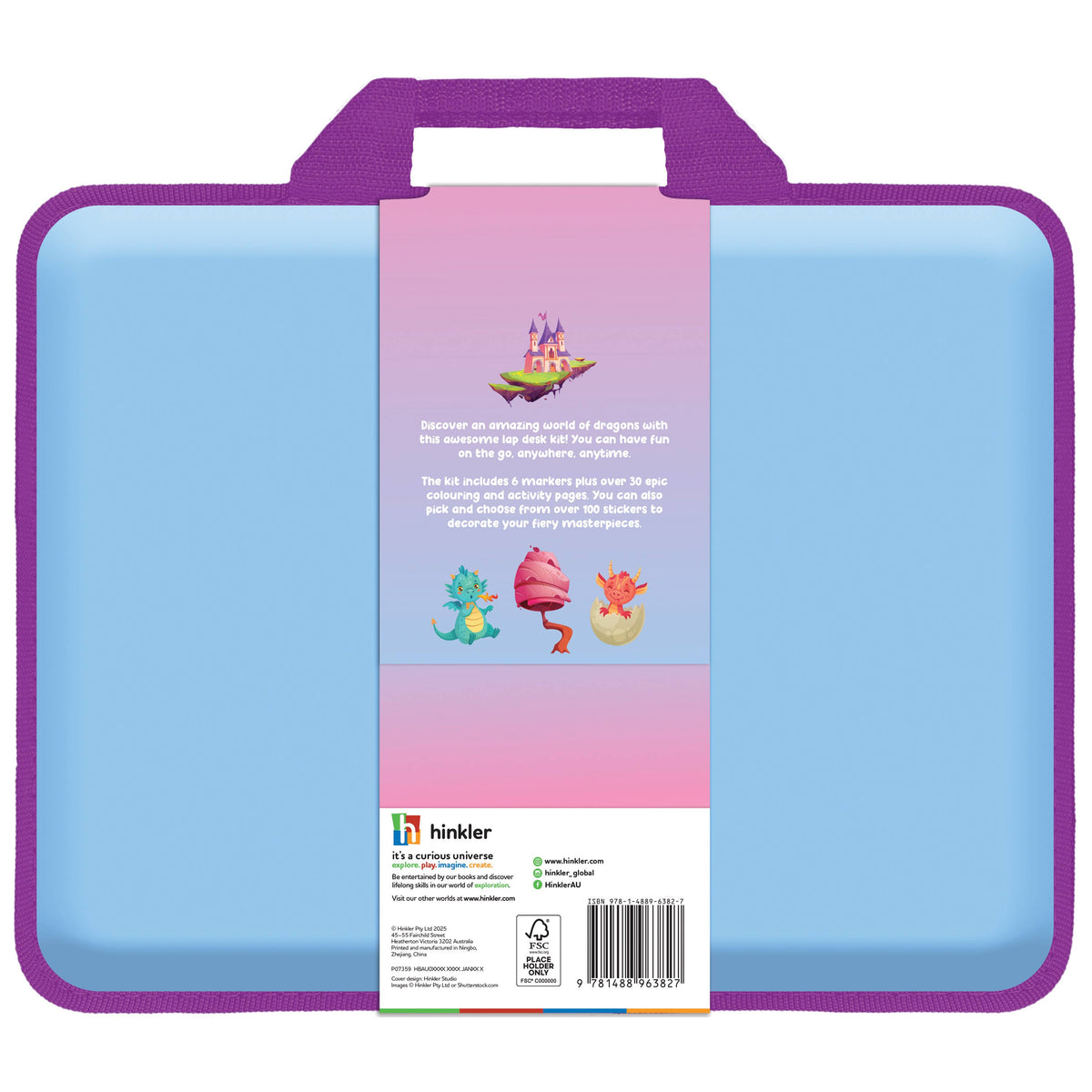 Dragon Kingdom Colouring Set with Lap Desk