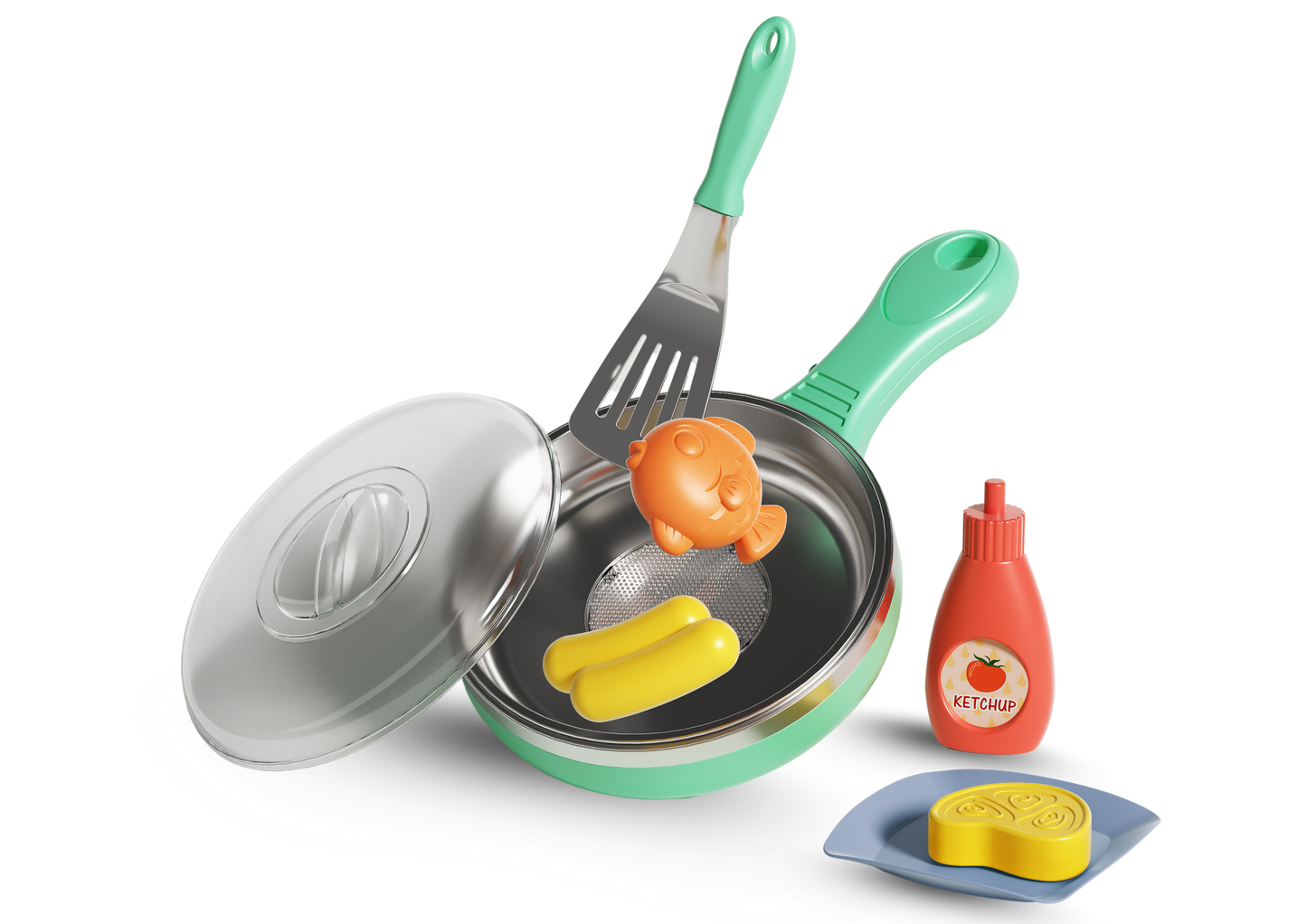 Magic Kitchen Colour Change Frying Pan Play Set