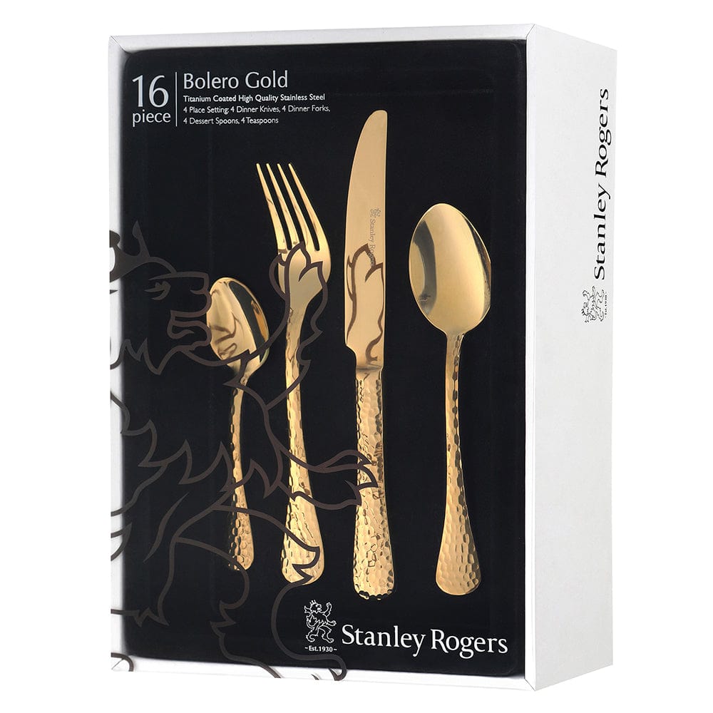 Stanley Rogers 16 piece Bolero Cutlery Set - Gold