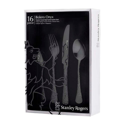 Stanley Rogers 16 piece Bolero Cutlery Set - Onyx
