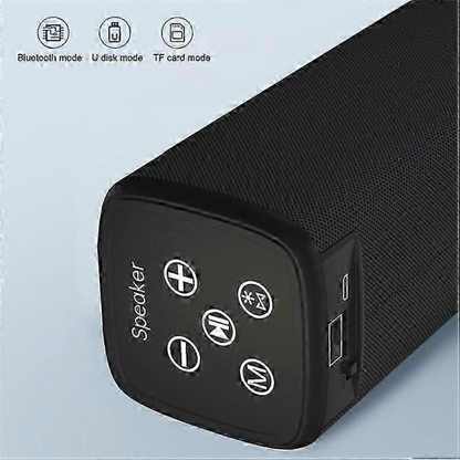 Portable Wireless Speaker with LED Lights – Black | Rechargeable Speaker